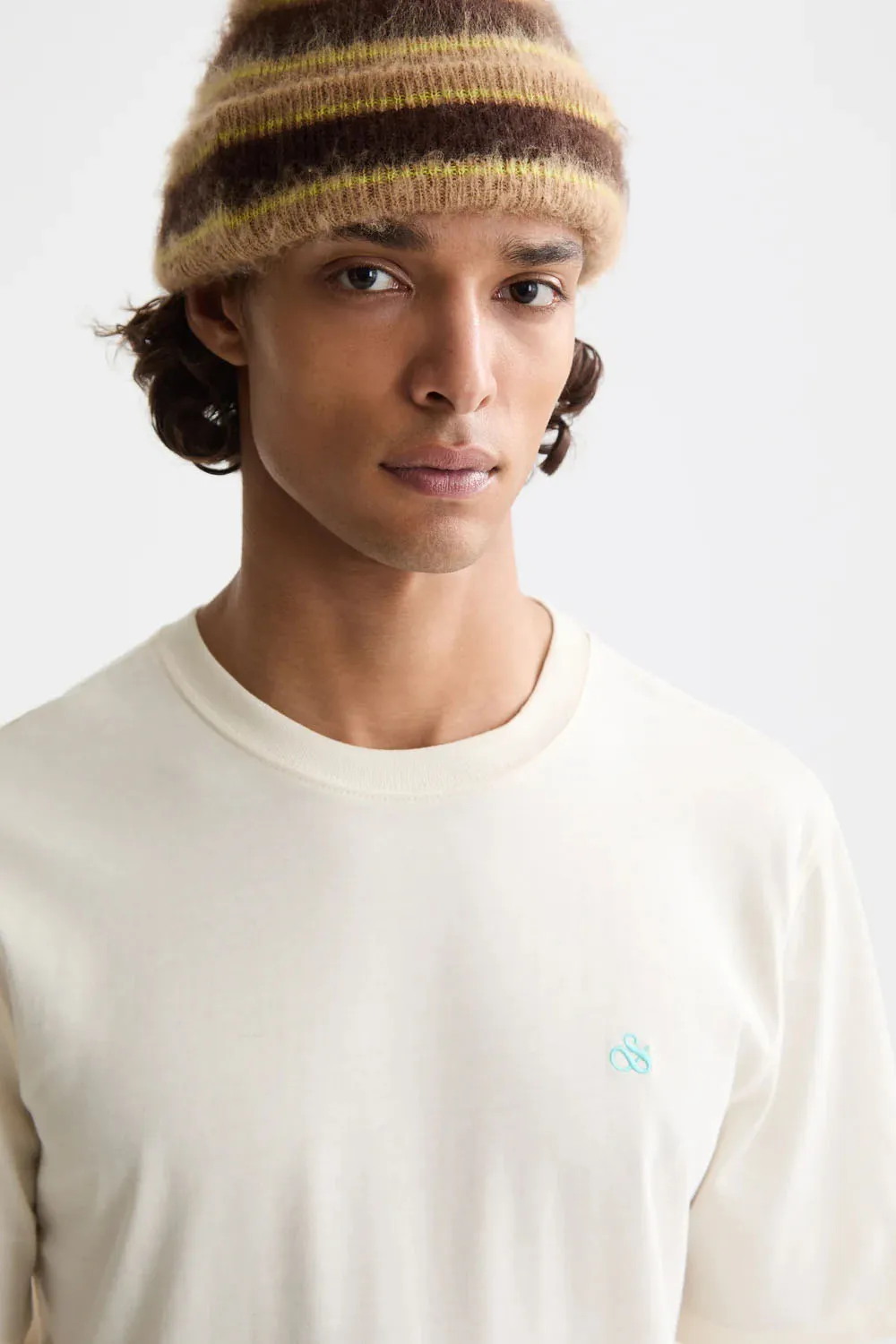 REGULAR FIT LOGO T-SHIRT Eggnog sold by REVOLVR Menswear product image thumbnail 4