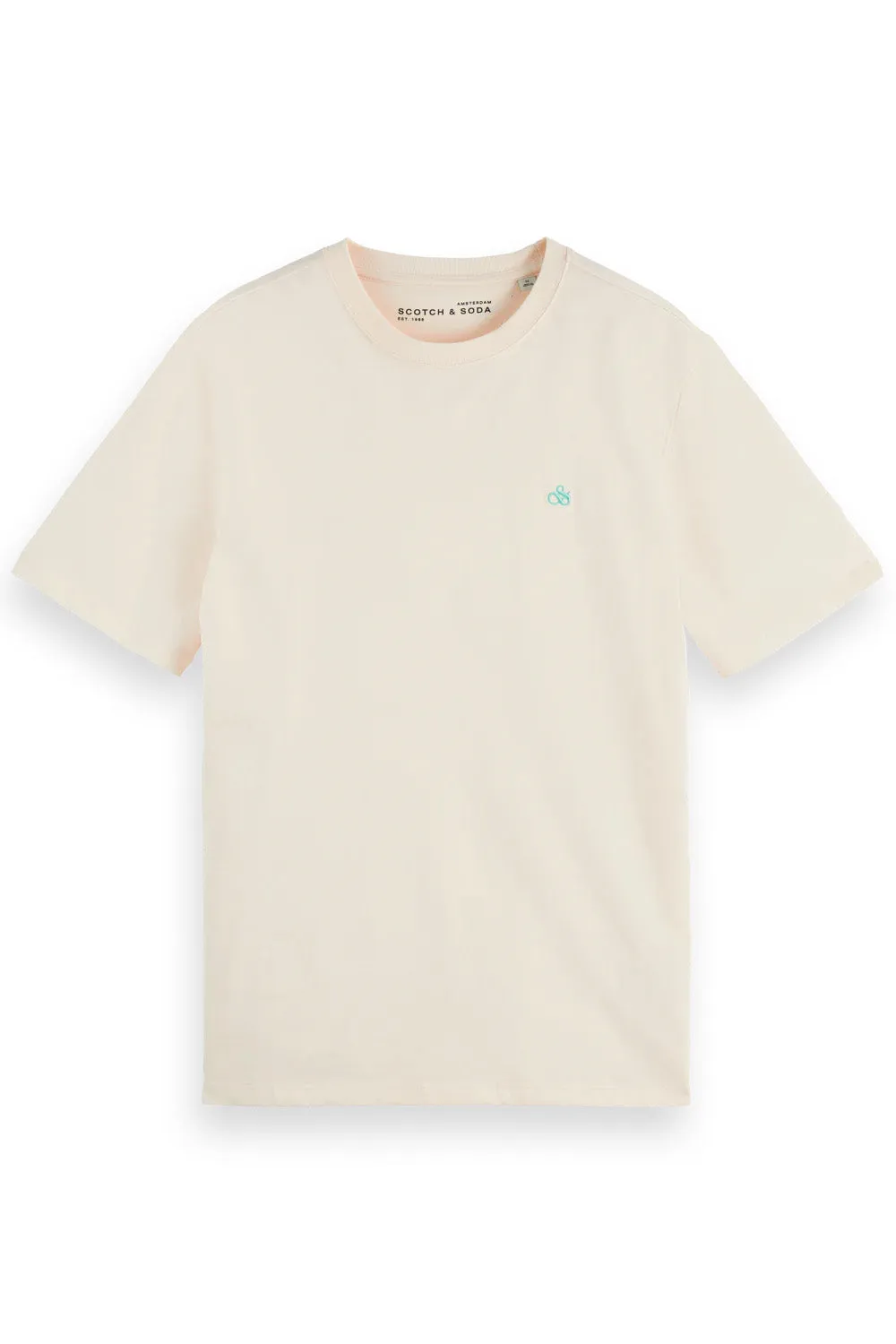 REGULAR FIT LOGO T-SHIRT Eggnog sold by REVOLVR Menswear