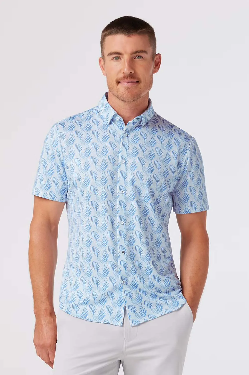 HALYARD SS Light Blue Palm sold by REVOLVR Menswear