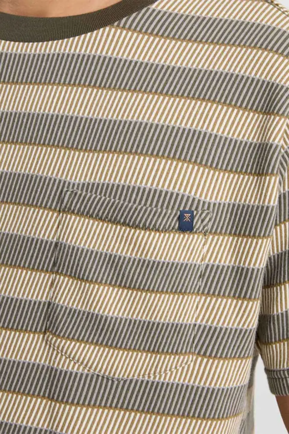 JOURNEY JACQUARD CREW Ghost Grey sold by REVOLVR Menswear product image thumbnail 5