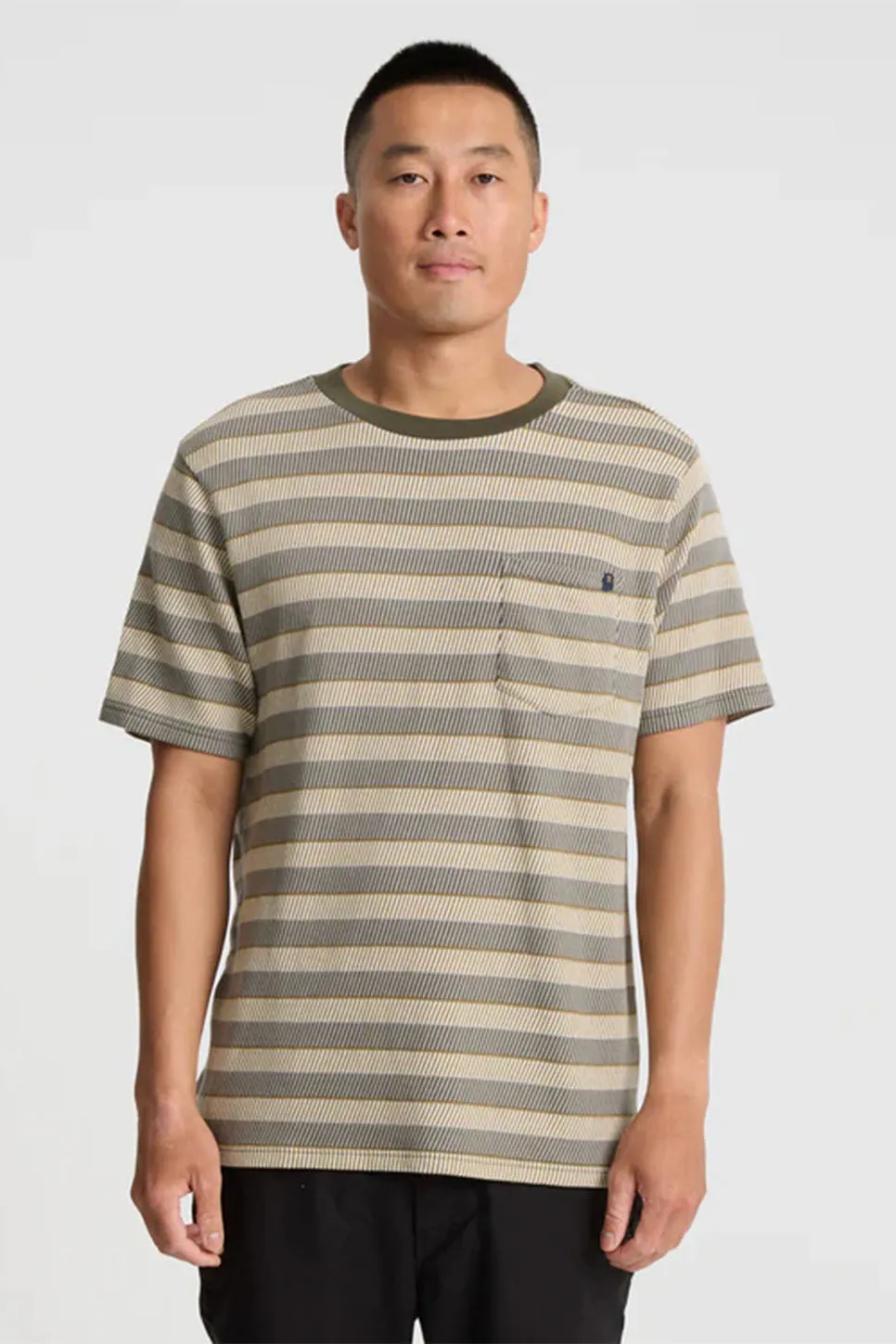 JOURNEY JACQUARD CREW Ghost Grey sold by REVOLVR Menswear product image thumbnail 2