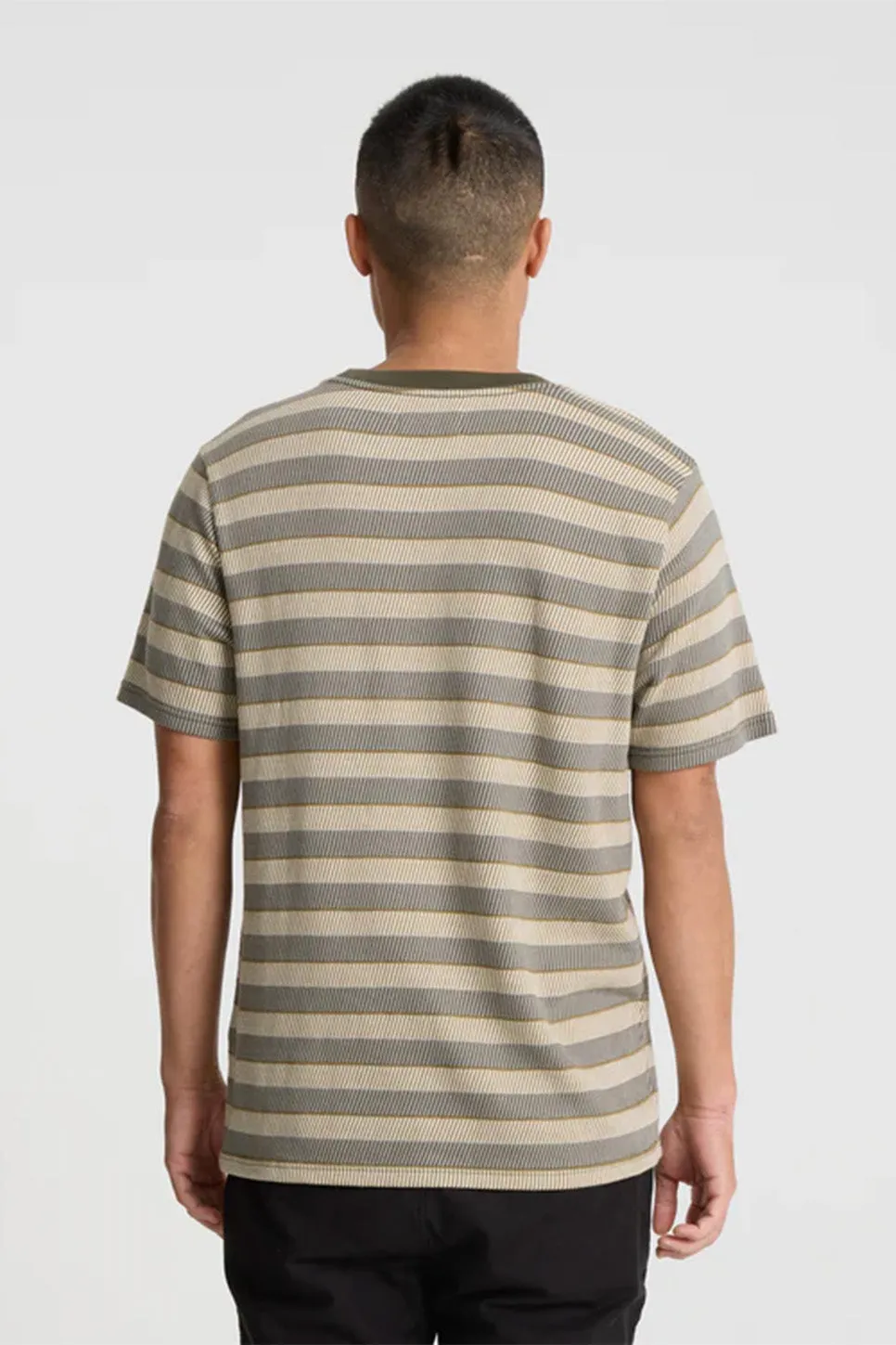 JOURNEY JACQUARD CREW Ghost Grey sold by REVOLVR Menswear product image thumbnail 4