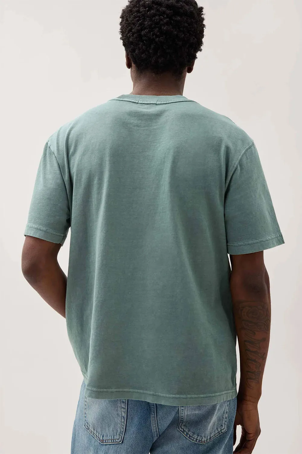 RELAXED SS TEE Sage Leaf sold by REVOLVR Menswear product image thumbnail 2