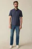 SUNWASHED TSHIRT POLO Dune Navy sold by REVOLVR Menswear
