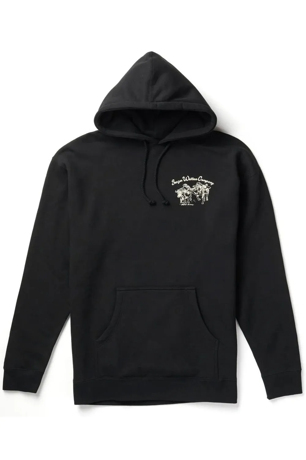 LOS RIOS HOODIE Black sold by REVOLVR Menswear