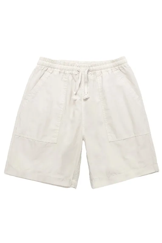 POPLIN CHEF SHORT Salt sold by REVOLVR Menswear