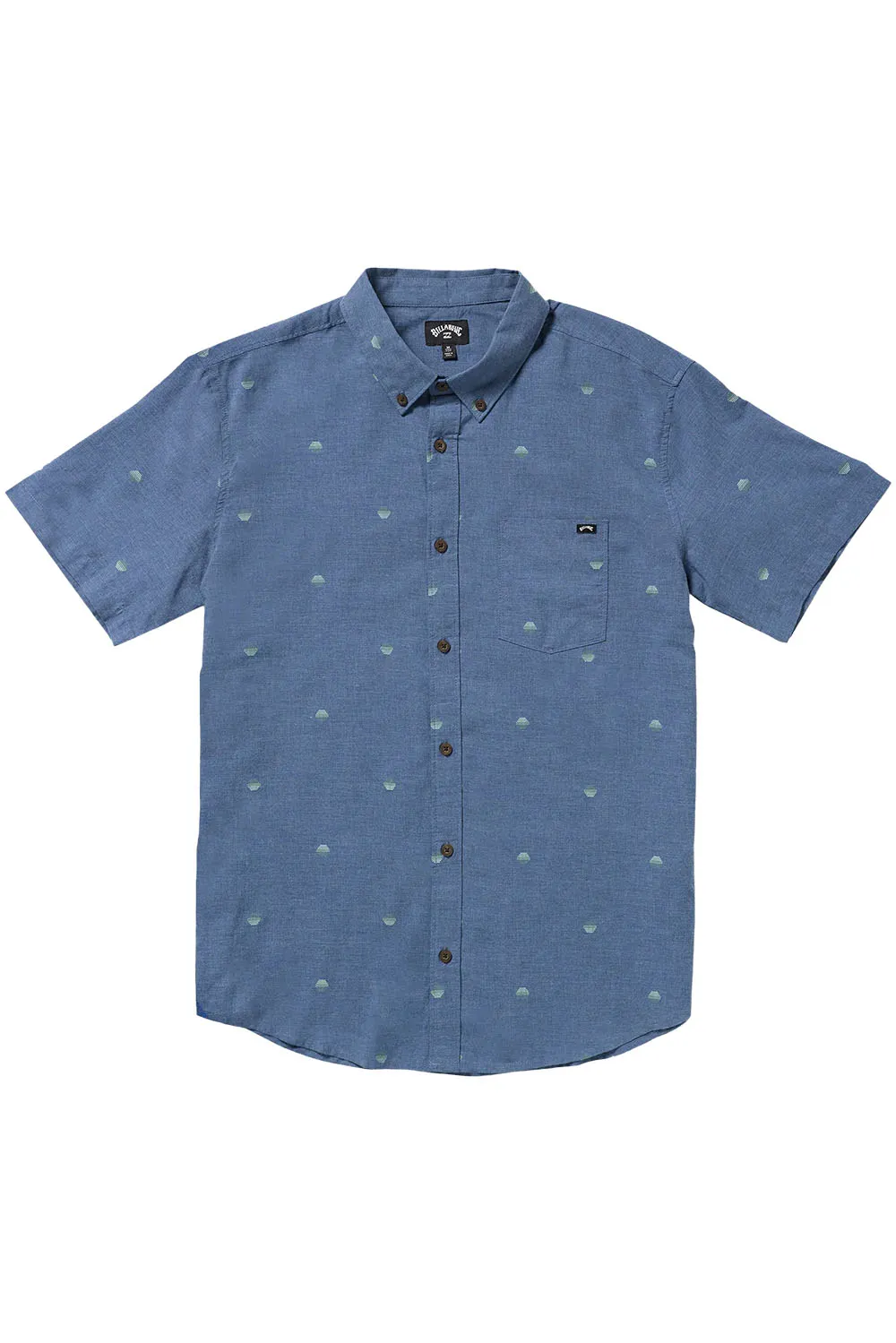 ALL DAY JACQUARD SS Deep Blue sold by REVOLVR Menswear