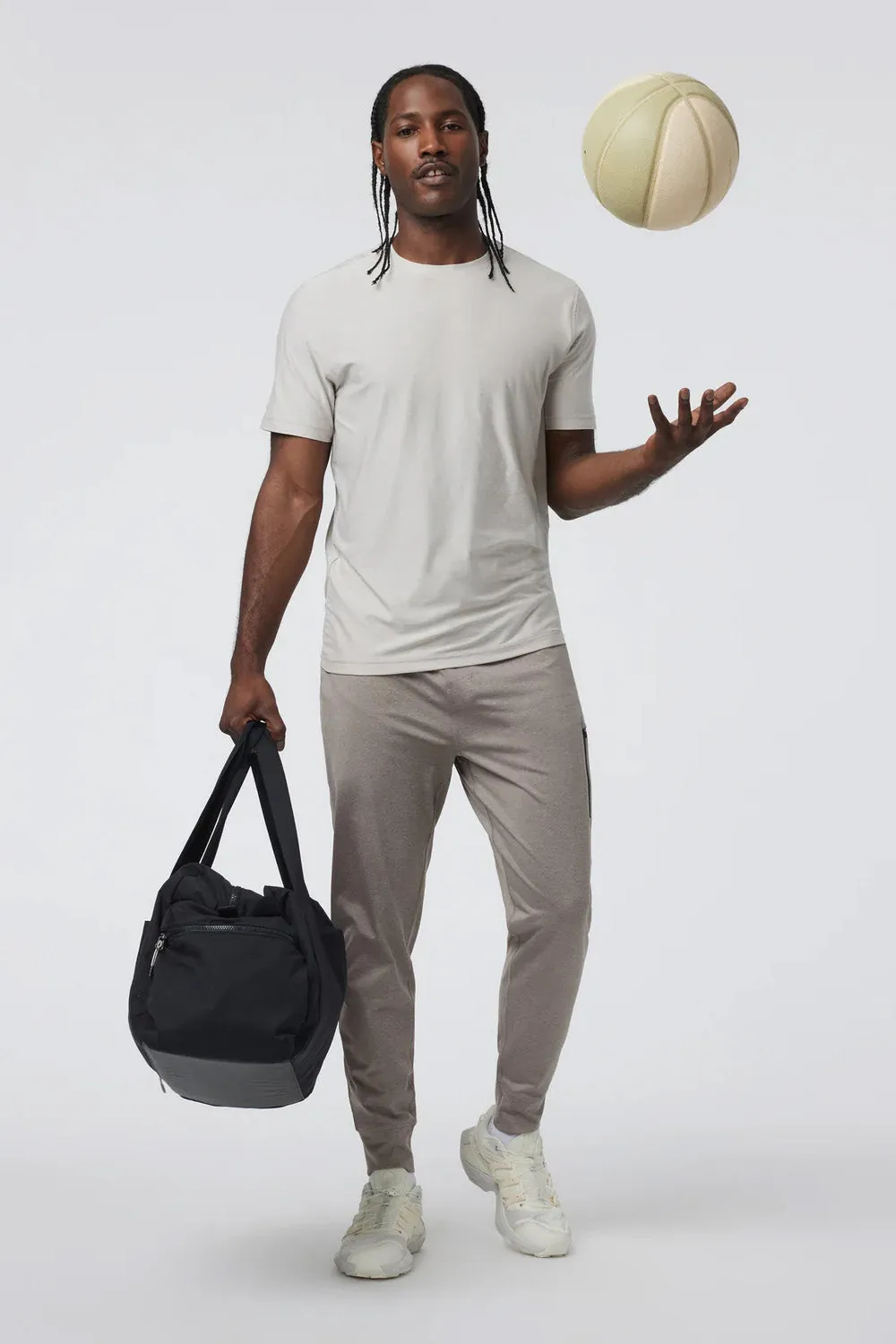 SUNDAY PERFORMANCE JOGGER Mocha Heather sold by REVOLVR Menswear product image thumbnail 2