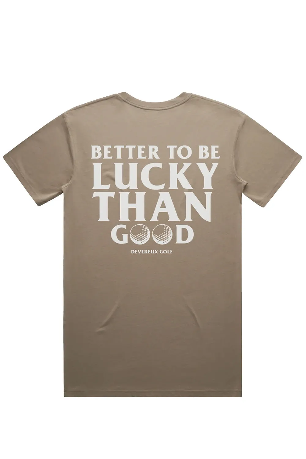 BETTER TO BE LUCKY TEE Mushroom sold by REVOLVR Menswear