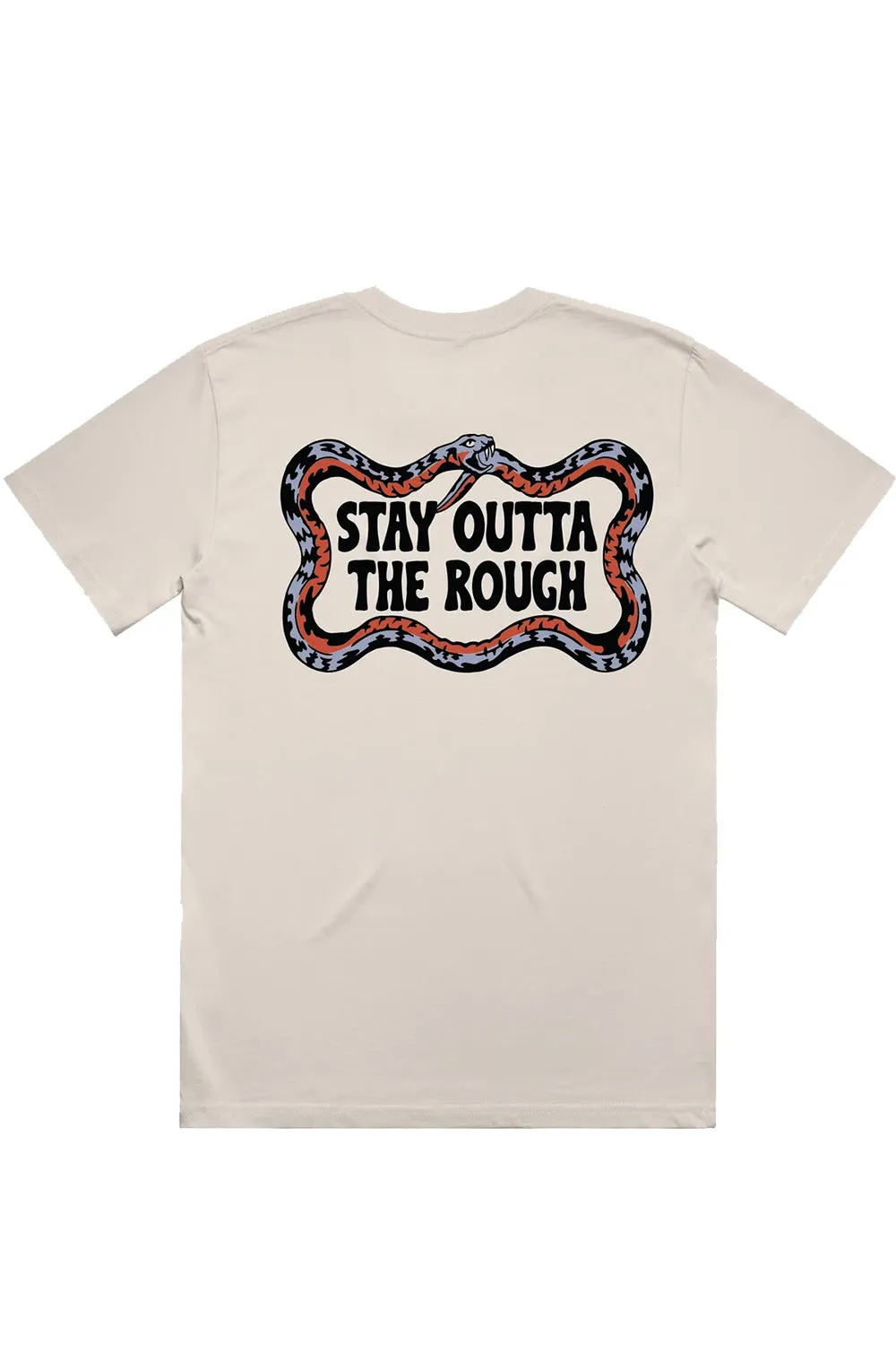 STAY OUTTA THE ROUGH TEE White sold by REVOLVR Menswear