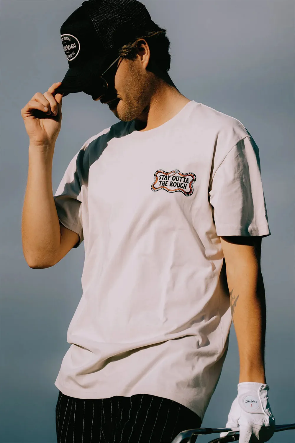 STAY OUTTA THE ROUGH TEE White sold by REVOLVR Menswear product image thumbnail 2