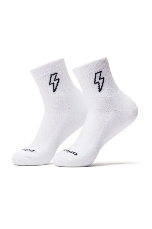BOLTS CREW SOCK Black sold by REVOLVR Menswear