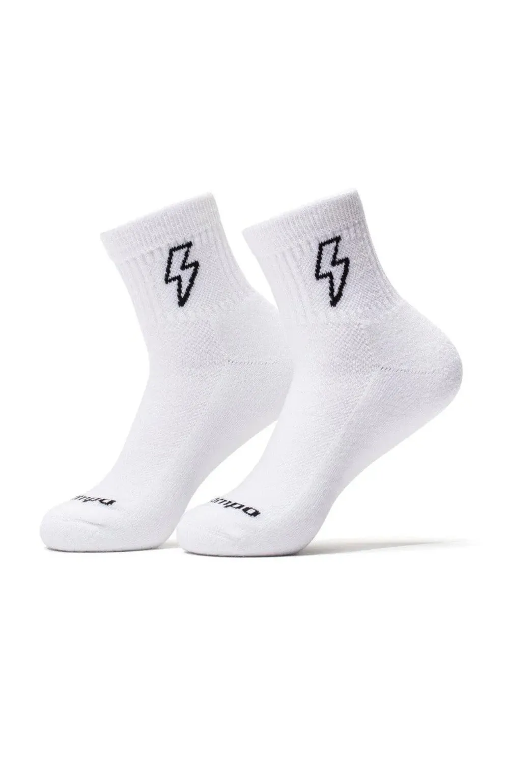 BOLTS CREW SOCK Black sold by REVOLVR Menswear