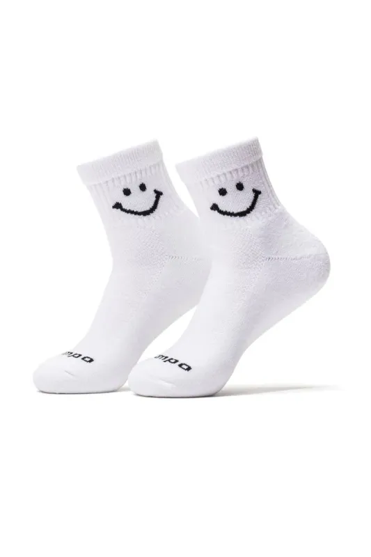 SMILEY CREW SOCK Black sold by REVOLVR Menswear