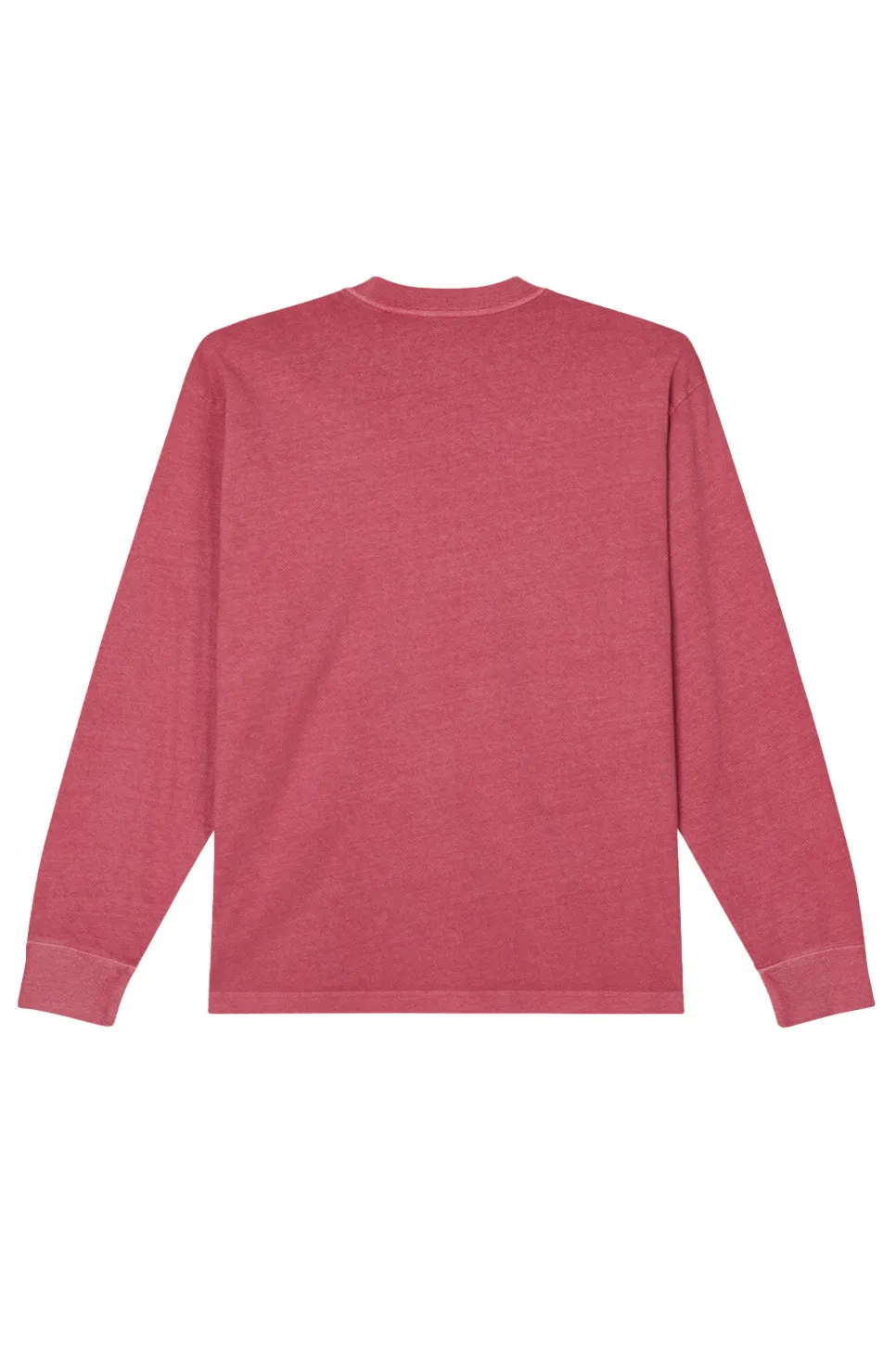 LOWERCASE PIGMENT LS TEE Mineral Red sold by REVOLVR Menswear product image thumbnail 2