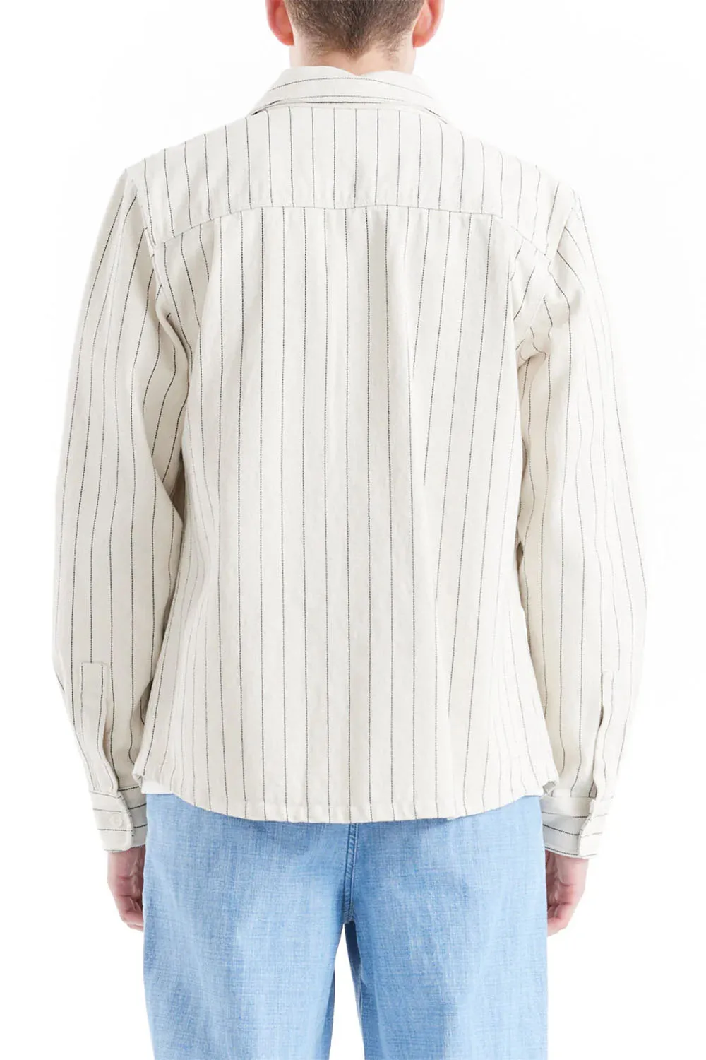 VACAY STRIPE DENIM SHIRT Natural sold by REVOLVR Menswear product image thumbnail 3