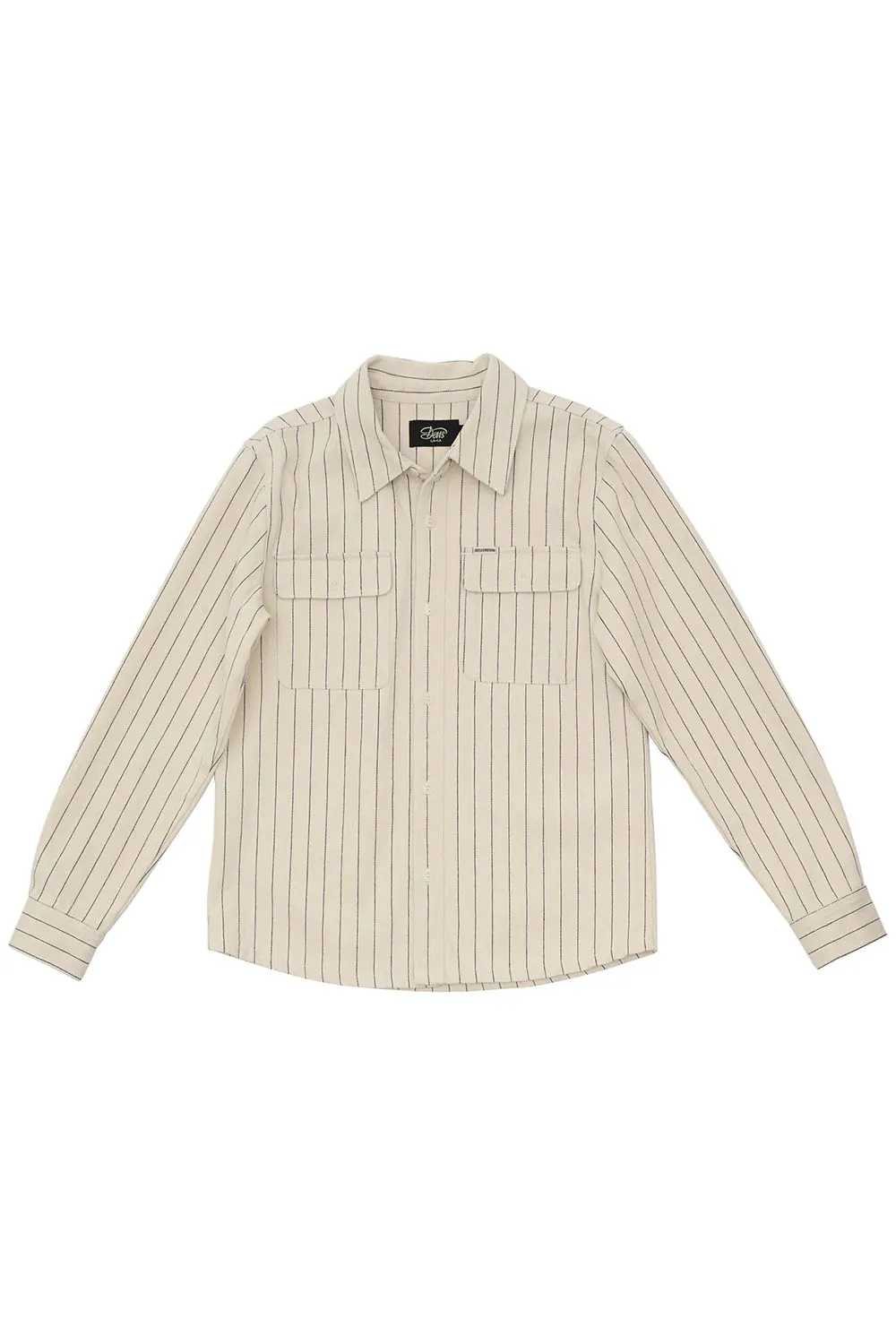 VACAY STRIPE DENIM SHIRT Natural sold by REVOLVR Menswear