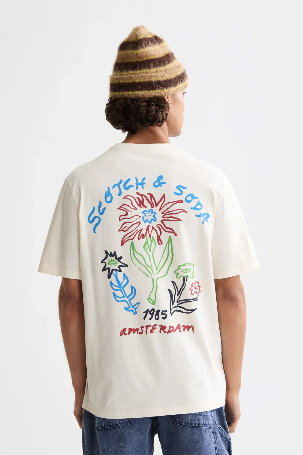 REGULAR FIT ARTWORK T-SHIRT Eggnog sold by REVOLVR Menswear product image thumbnail 3