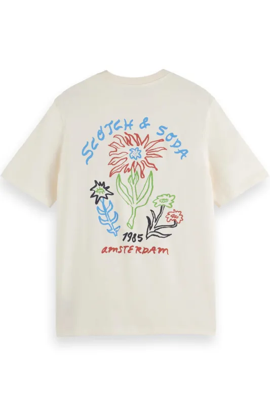 REGULAR FIT ARTWORK T-SHIRT Eggnog sold by REVOLVR Menswear