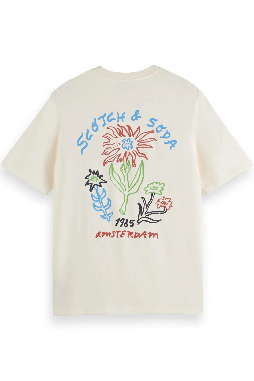 REGULAR FIT ARTWORK T-SHIRT Eggnog sold by REVOLVR Menswear