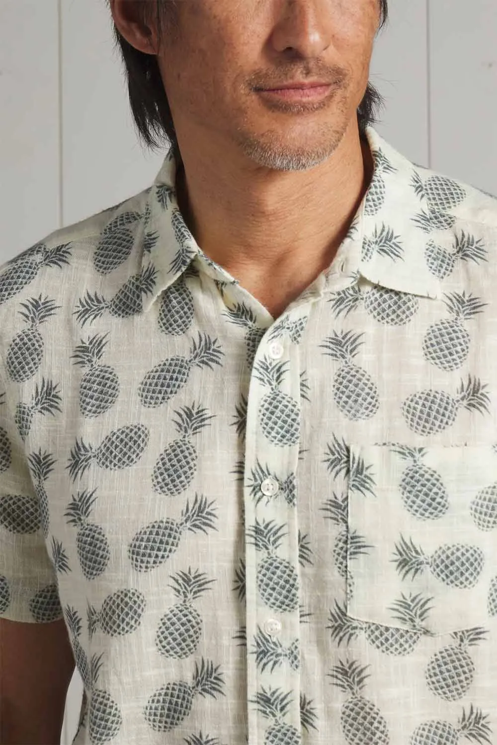 MADRAS SHIRT Blue Pineapple sold by REVOLVR Menswear product image thumbnail 4