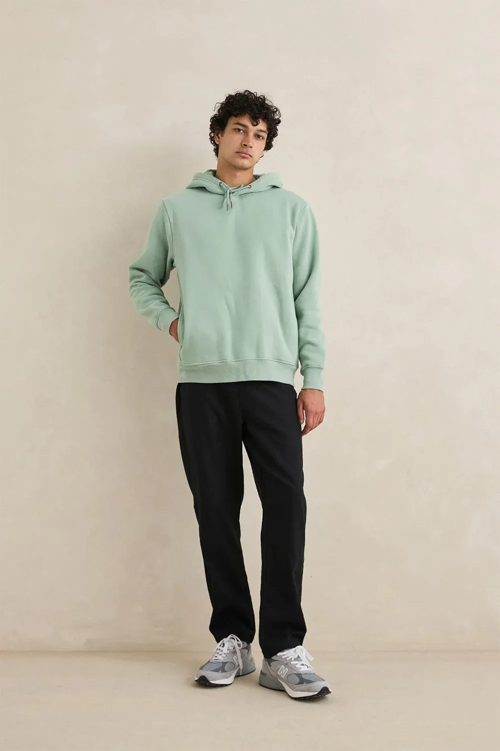 CLASSIC FLEECE HOOD Seafoam sold by REVOLVR Menswear product image thumbnail 2