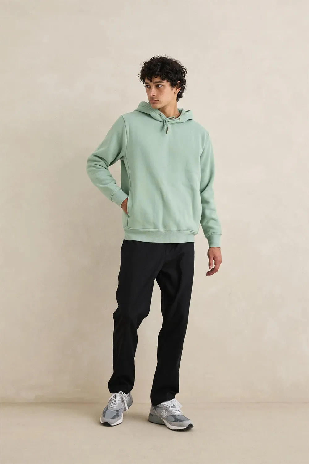 CLASSIC FLEECE HOOD Seafoam sold by REVOLVR Menswear product image thumbnail 3