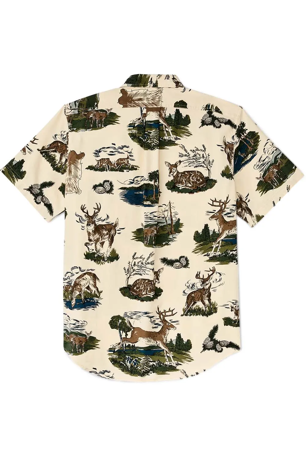 LW ALASKAN GUIDE SS SHIRT Vintage White Deers sold by REVOLVR Menswear product image thumbnail 2