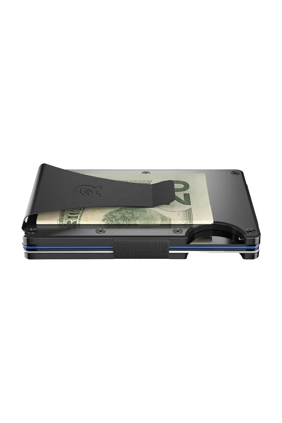 RIDGE WALLET - ALUMINUM - MONEY CLIP Gunmetal sold by REVOLVR Menswear product image thumbnail 3
