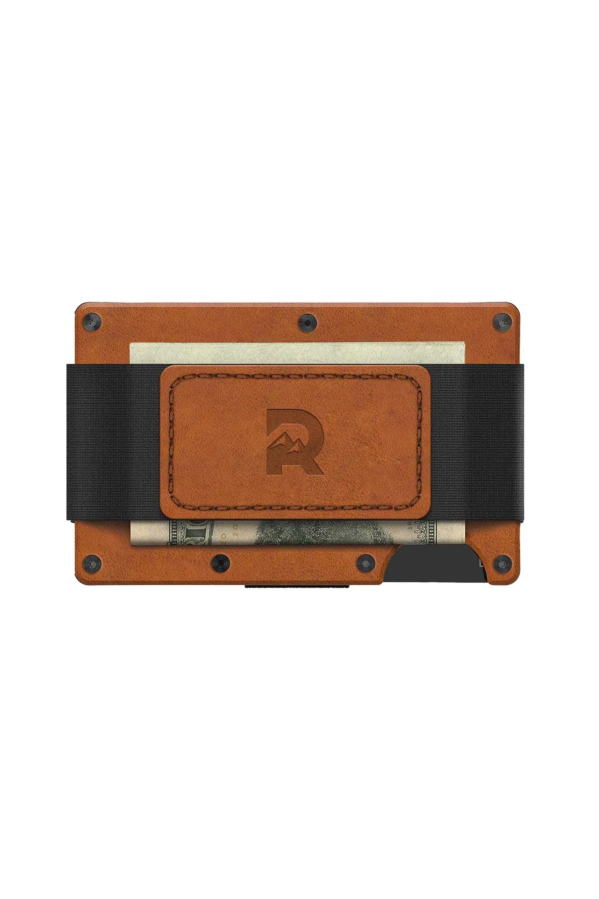 RIDGE WALLET - LEATHER - CASH STRAP Tobacco Brown sold by REVOLVR Menswear