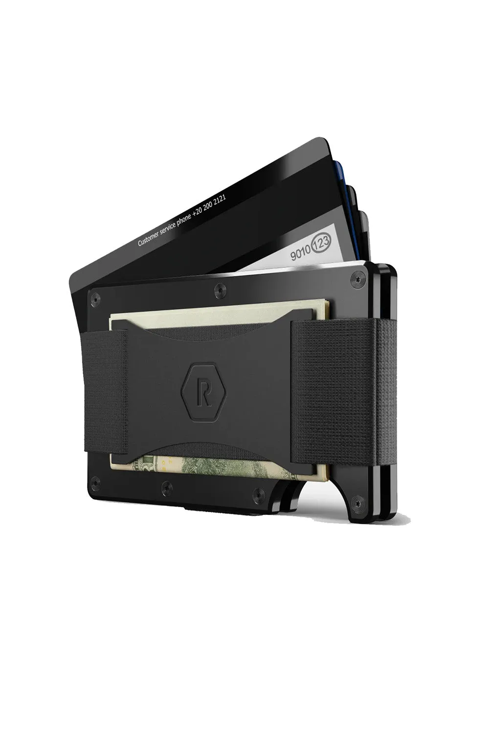 RIDGE WALLET - ALUMINUM - CASH STRAP Royal Black sold by REVOLVR Menswear product image thumbnail 4