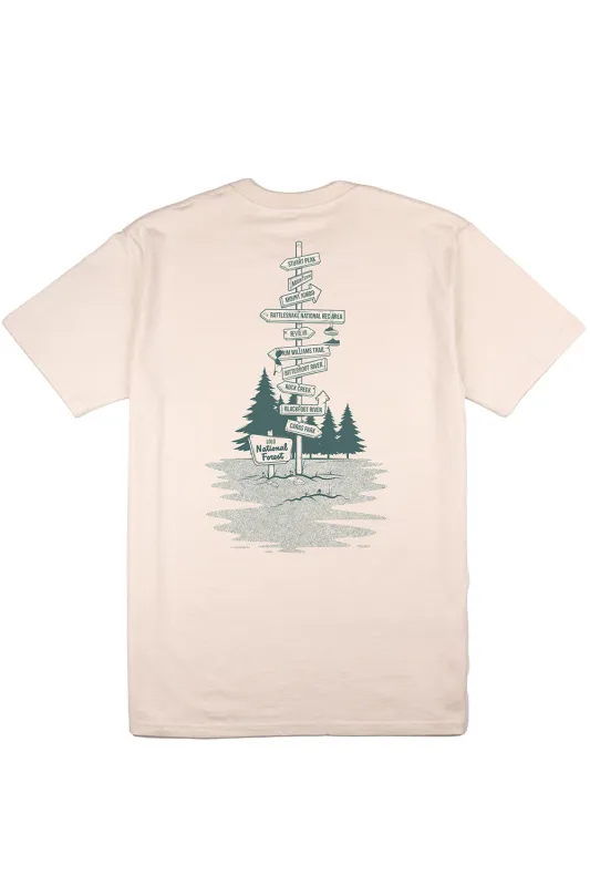 MISSOULA HAPPY TRAILS TEE Ecru sold by REVOLVR Menswear