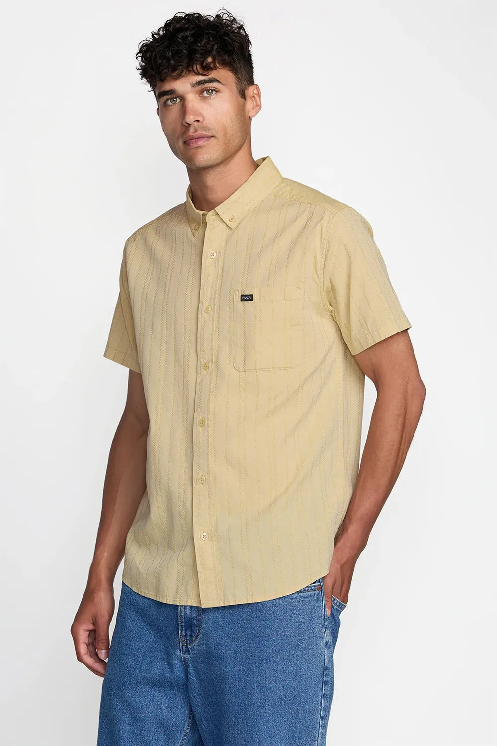 THAT'LL DO STRIPE SS Natural sold by REVOLVR Menswear product image thumbnail 3