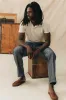 THE COTTON HEMP POLO Heather Oat sold by REVOLVR Menswear