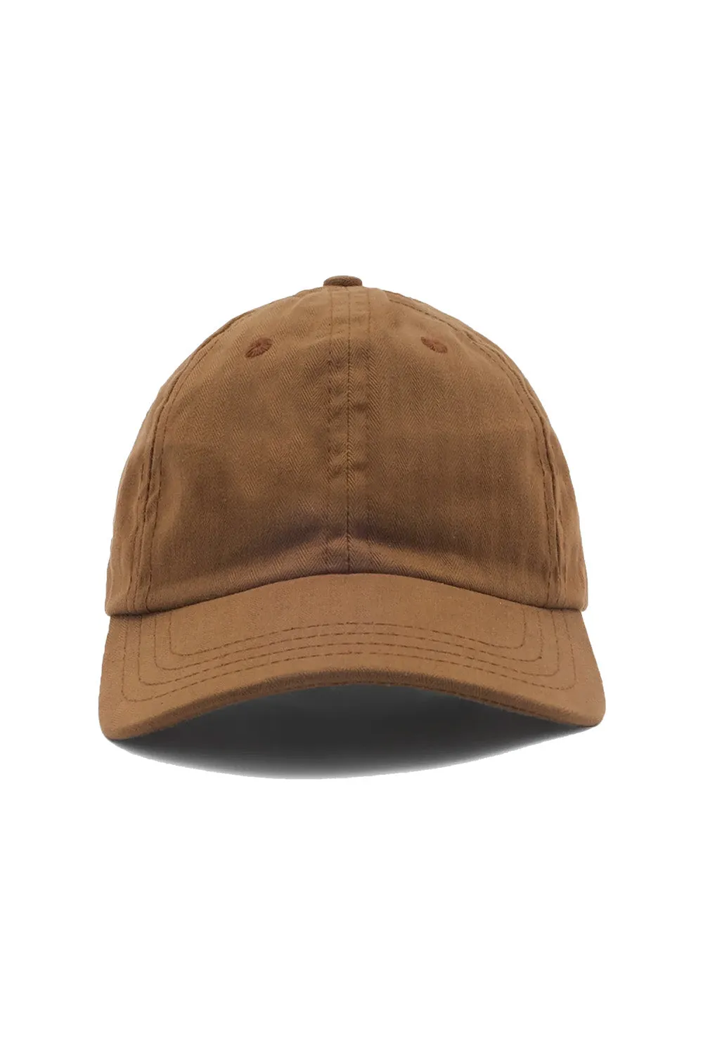 DEHEN BASEBALL HAT Nicotine Dry Wax Cotton sold by REVOLVR Menswear