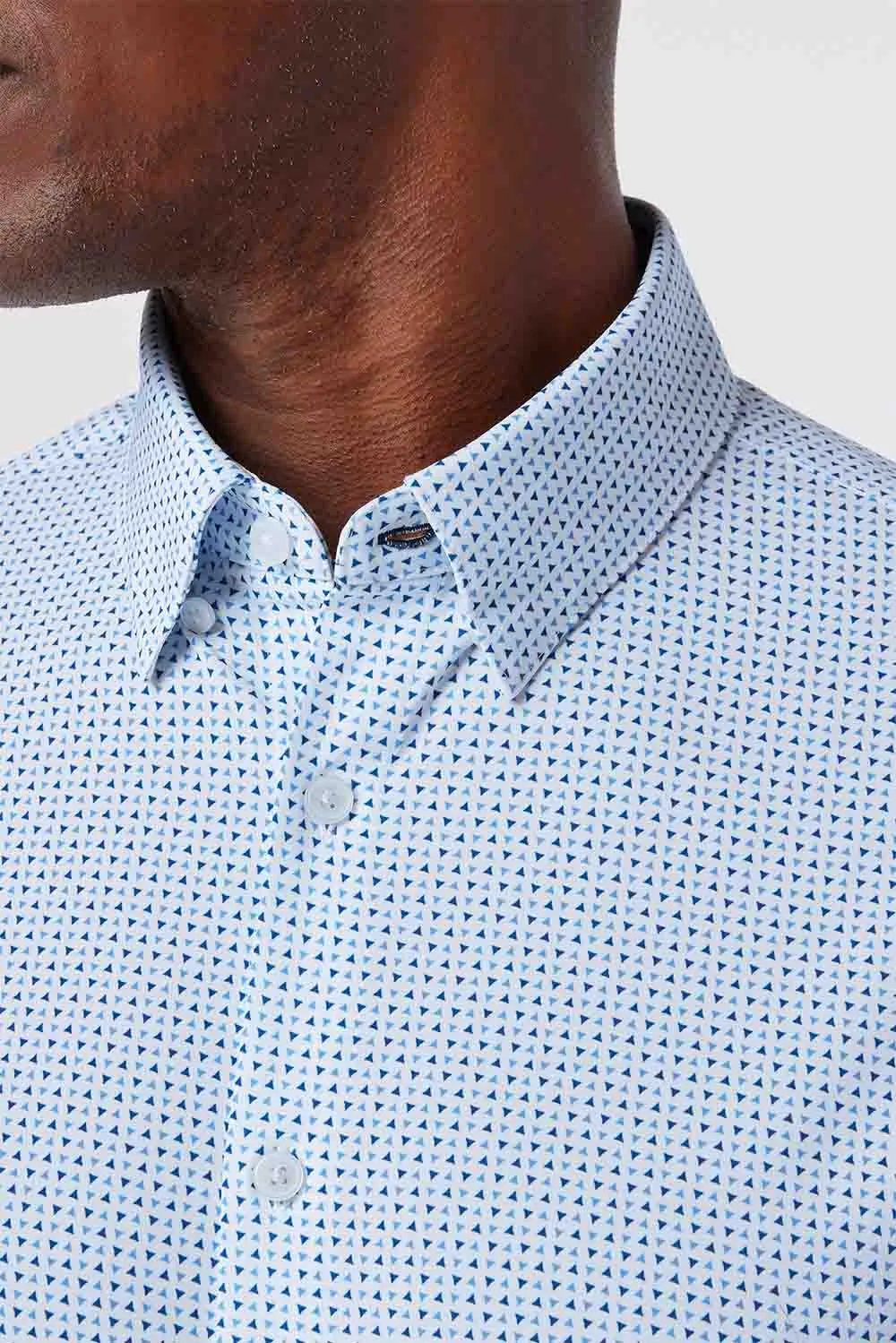 LEEWARD LS White Geo sold by REVOLVR Menswear product image thumbnail 2