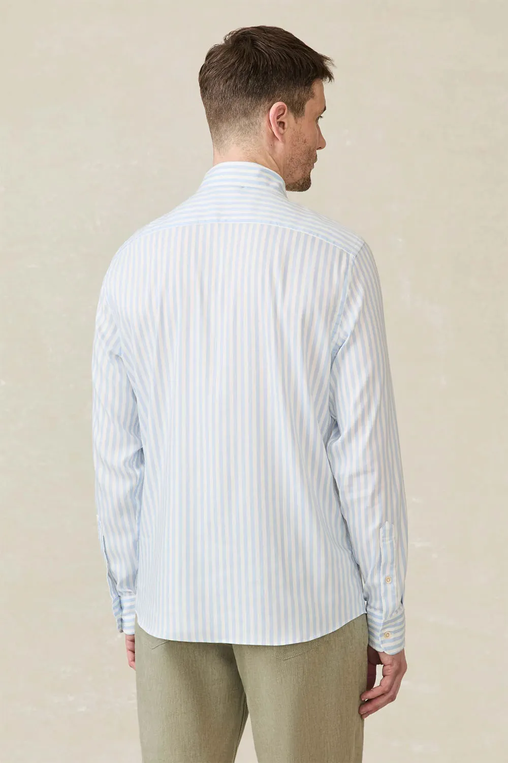 MOVEMENT MONTERREY SHIRT Blue Cape Stripe sold by REVOLVR Menswear product image thumbnail 3