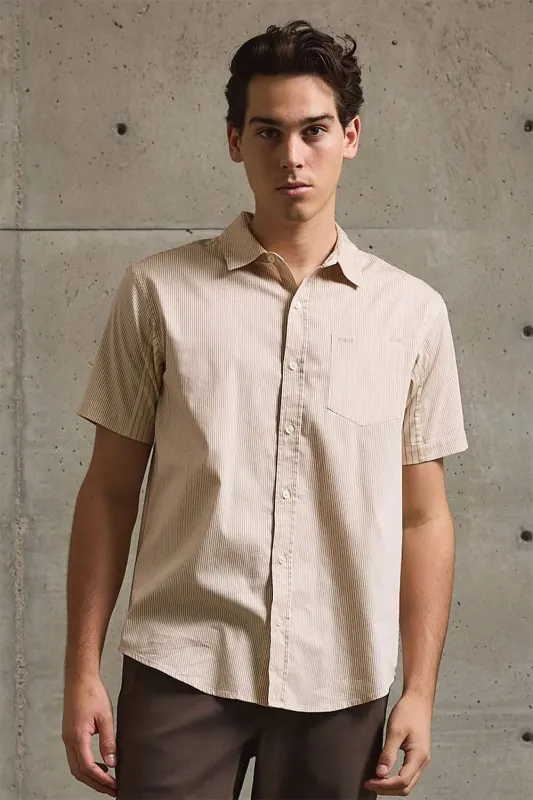 POPLIN WOVEN Cream sold by REVOLVR Menswear