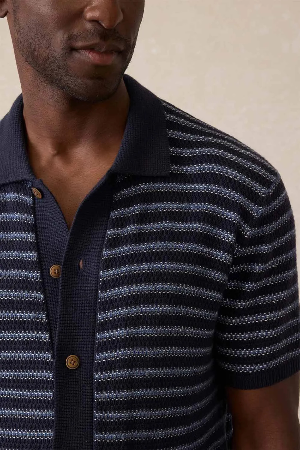 SS SWEATER SHIRT Northern Depths Stripe sold by REVOLVR Menswear product image thumbnail 4