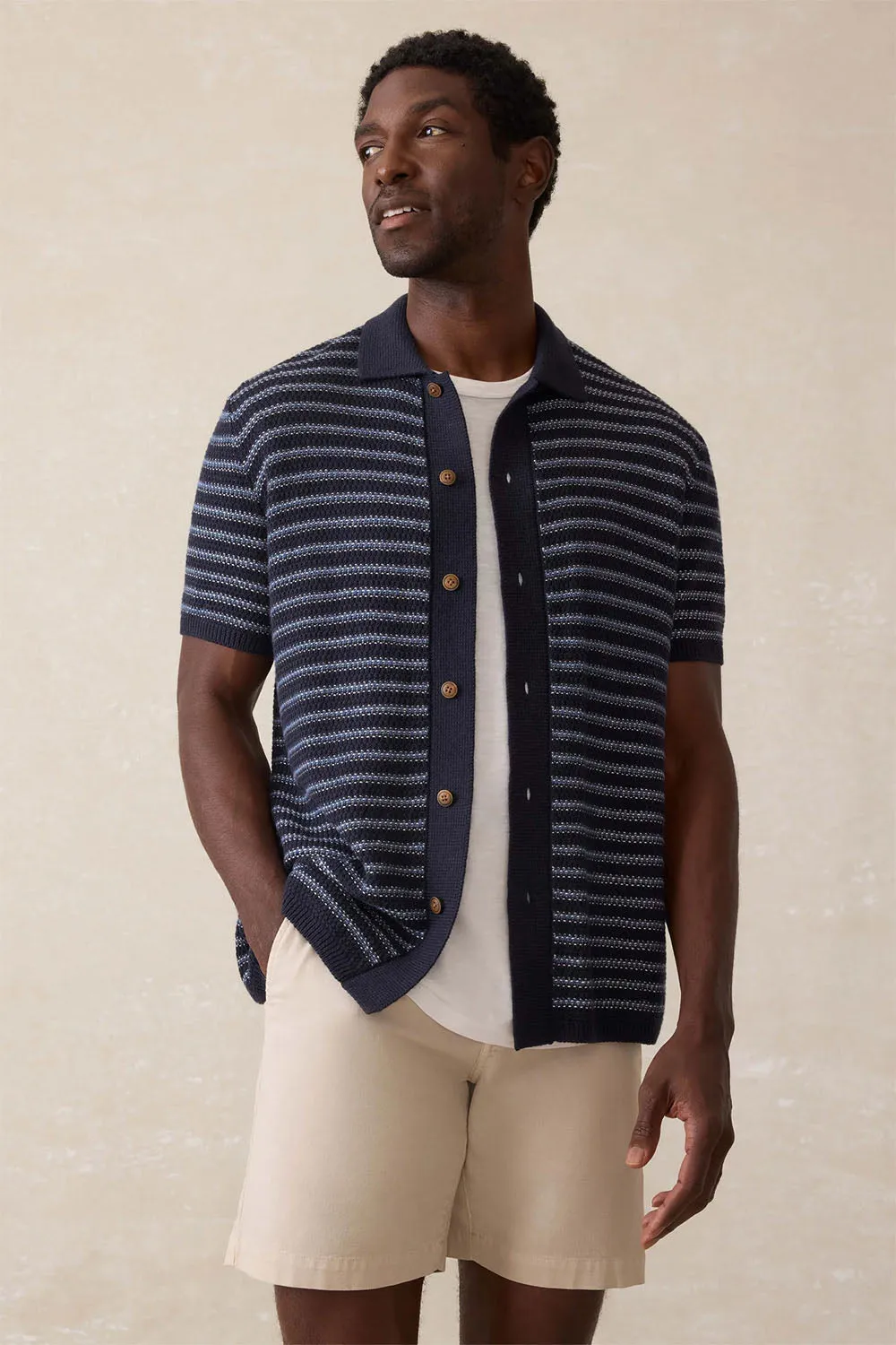 SS SWEATER SHIRT Northern Depths Stripe sold by REVOLVR Menswear product image thumbnail 2