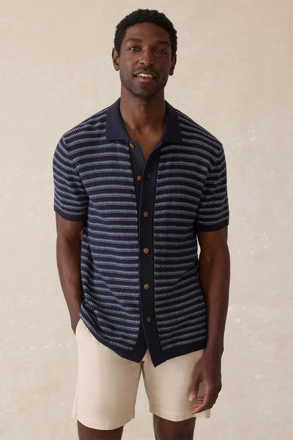 SS SWEATER SHIRT Northern Depths Stripe sold by REVOLVR Menswear