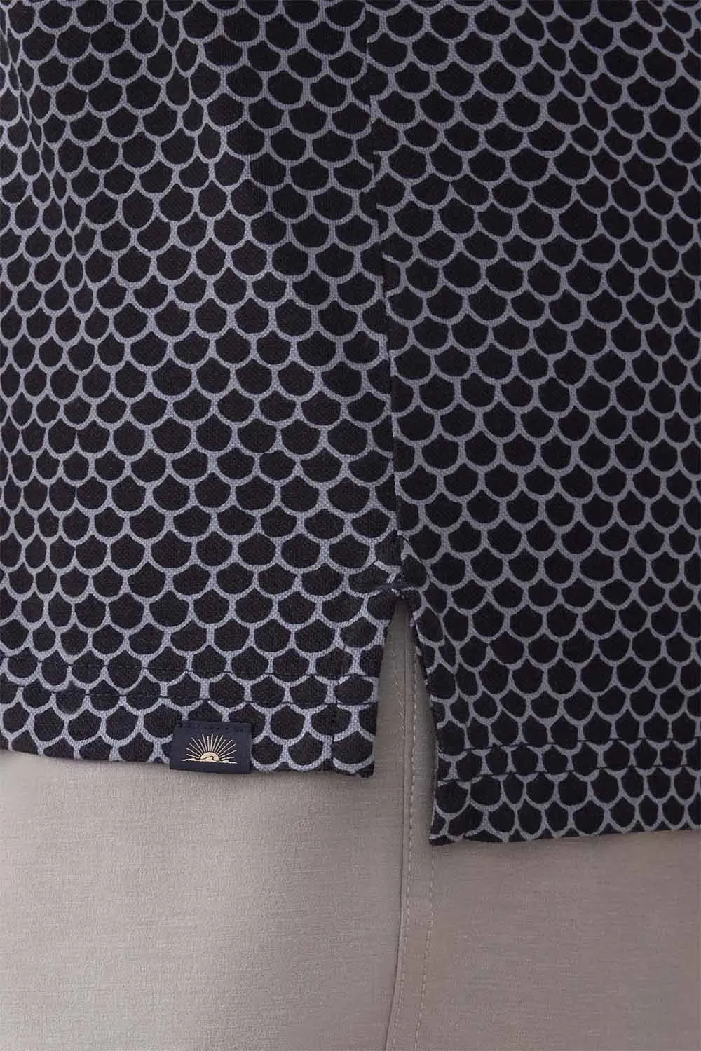 SS MOVEMENT PIQUE POLO Midnight Fishscale sold by REVOLVR Menswear product image thumbnail 4