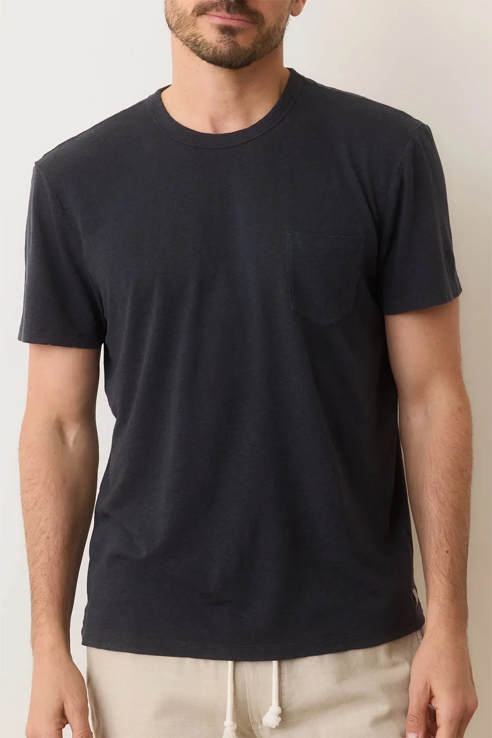 RELAXED HEMP COTTON TEE Faded Black sold by REVOLVR Menswear product image thumbnail 2