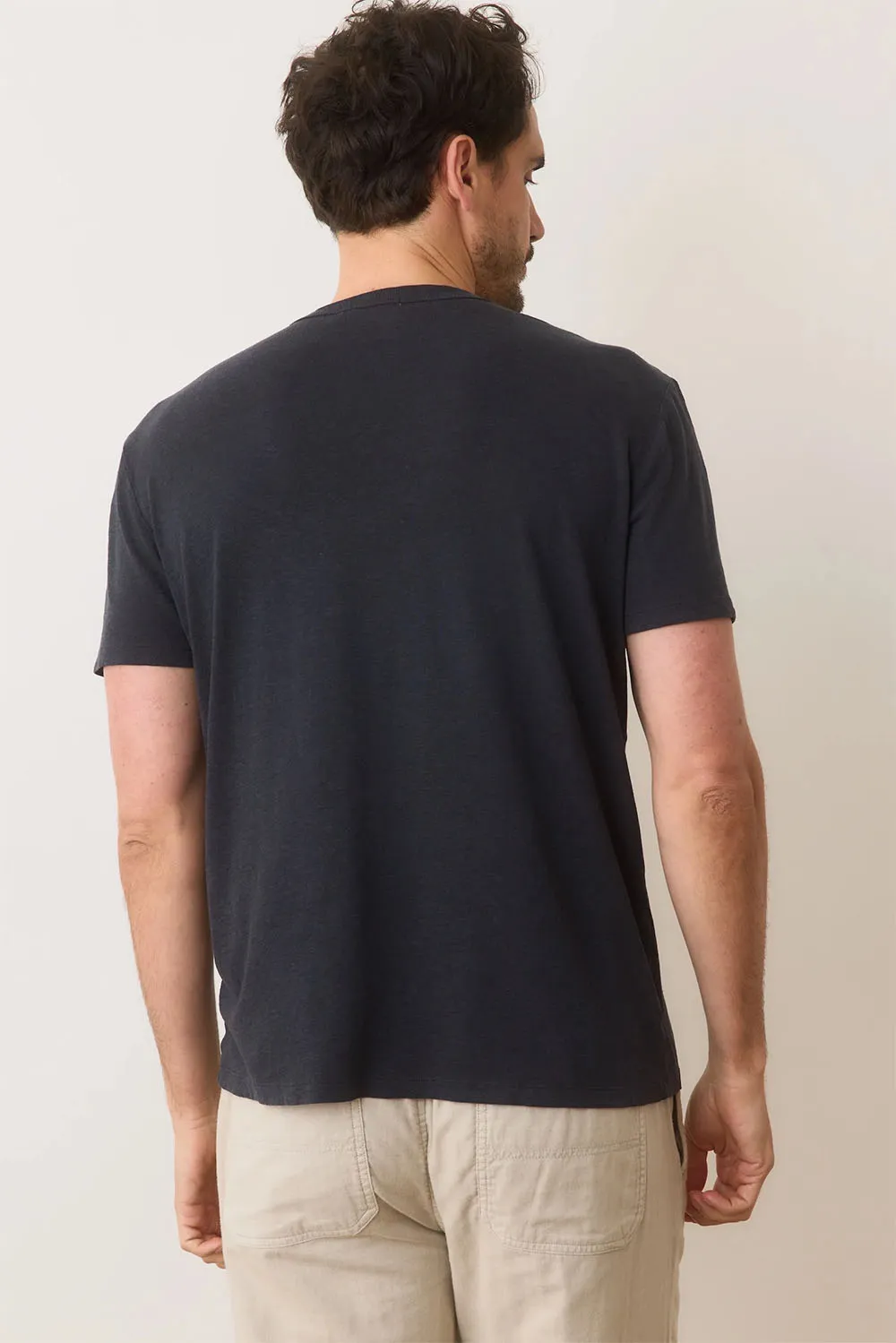 RELAXED HEMP COTTON TEE Faded Black sold by REVOLVR Menswear product image thumbnail 3