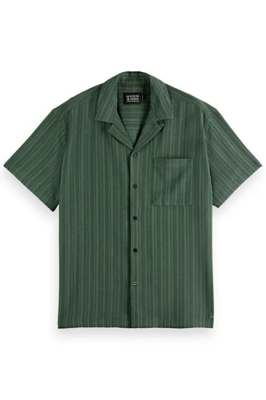 TONAL STRIPE SS Thyme sold by REVOLVR Menswear