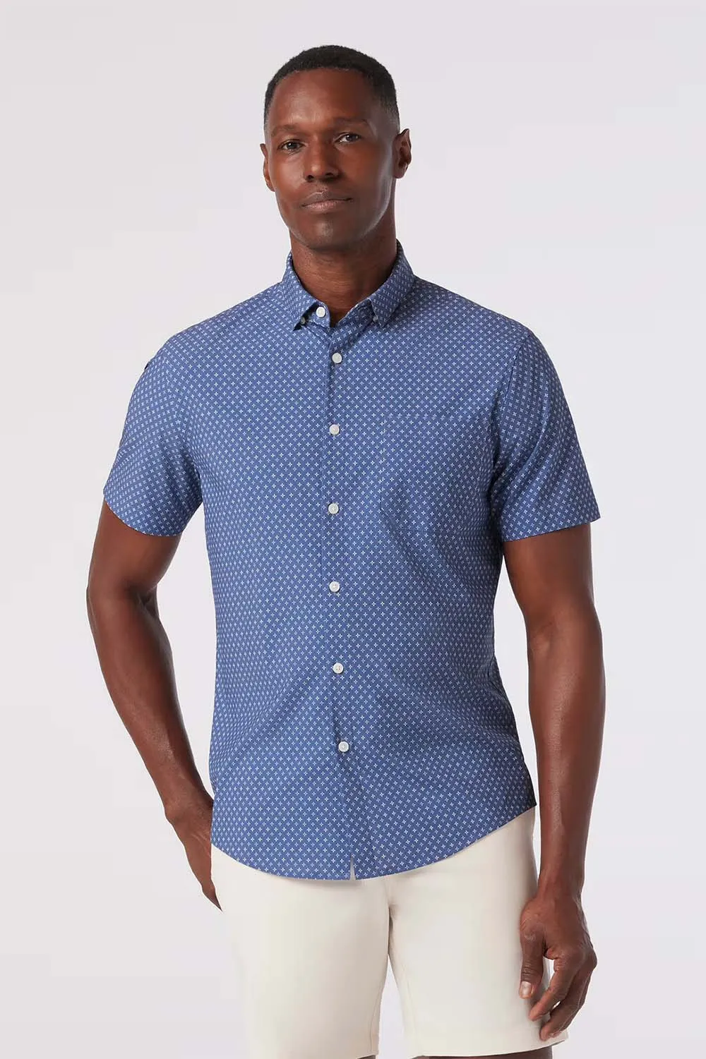 LEEWARD SS Coastal Fjord Hatch Mark sold by REVOLVR Menswear
