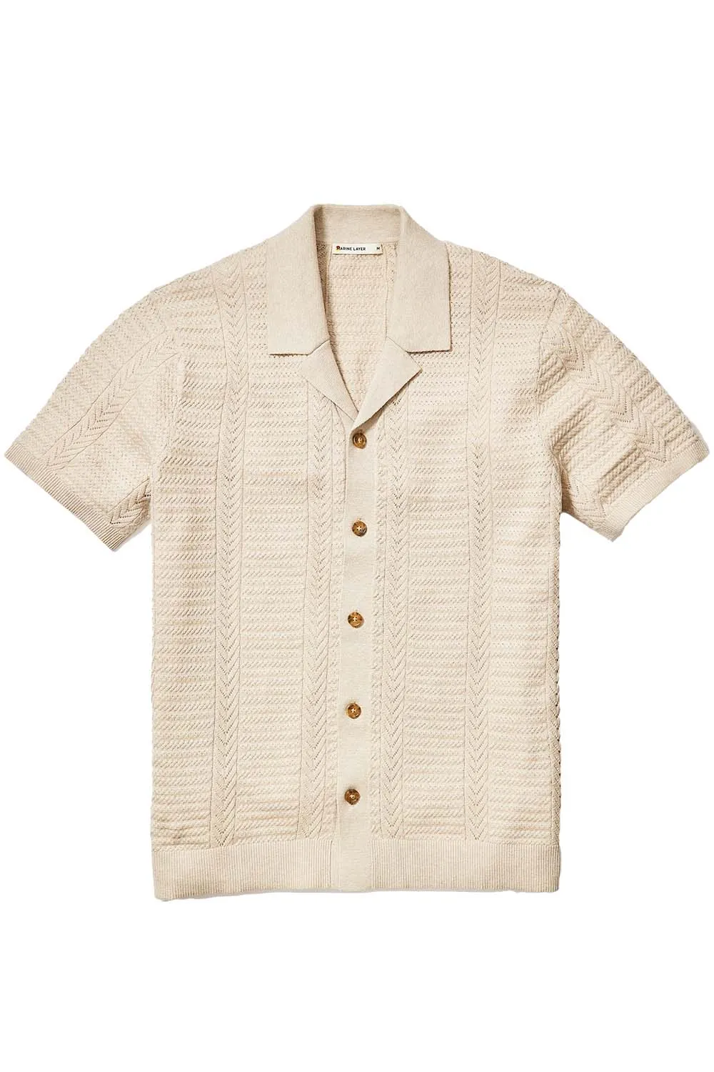 JADEN SWEATER RESORT SHIRT Driftwood sold by REVOLVR Menswear