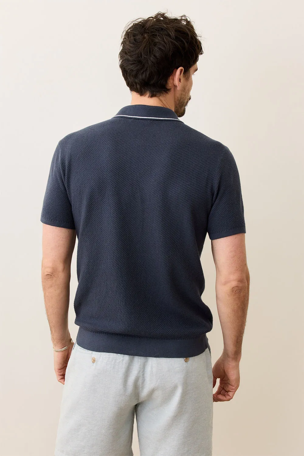 GREYSON SWEATER POLO India Ink sold by REVOLVR Menswear product image thumbnail 4