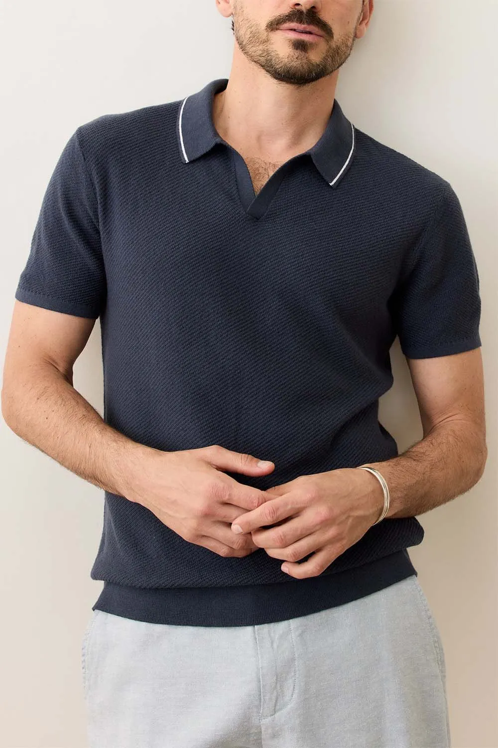 GREYSON SWEATER POLO India Ink sold by REVOLVR Menswear product image thumbnail 2