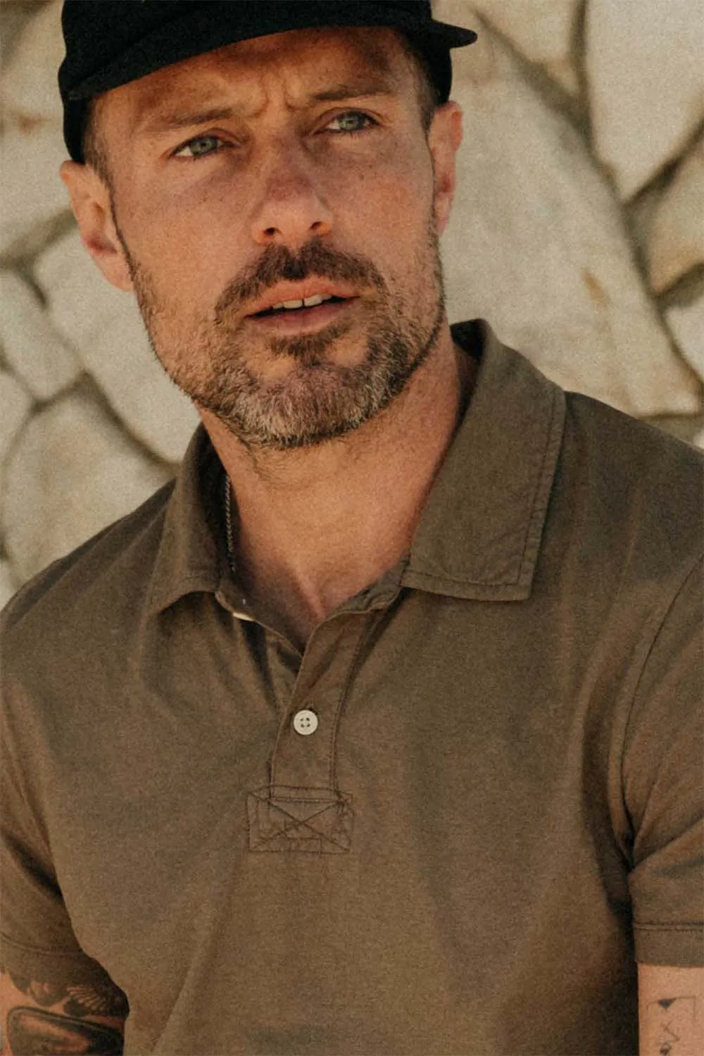 THE COTTON HEMP POLO Olive sold by REVOLVR Menswear product image thumbnail 3